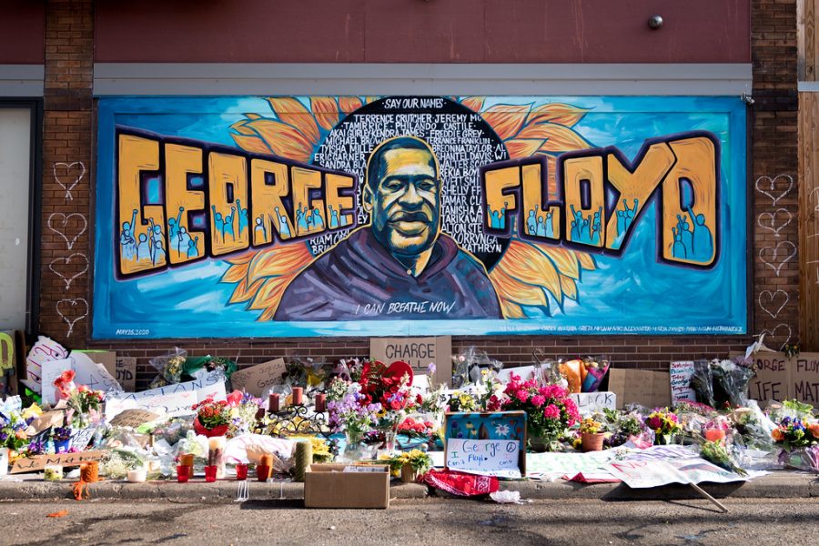 George+Floyd+mural+outside+Cup+Foods+in+Minneapolis%2C+Minnesota
