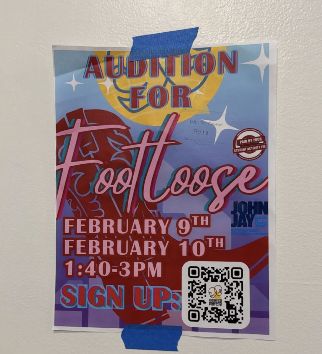 Advertisement for Footloose Audtions via JJ Theatrical Players Instagram